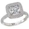 Halo Semi-Mount Diamond Ring