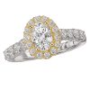 Two-Tone Halo Semi-Mount Ring