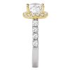 Two-Tone Halo Semi-Mount Ring - Image 3