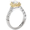 Two-Tone Halo Semi-Mount Ring - Image 4