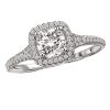 Halo Semi-Mount Diamond Ring