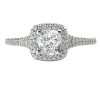 Halo Semi-Mount Diamond Ring - Image 2