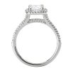 Halo Semi-Mount Diamond Ring - Image 4