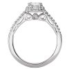 Halo Semi-Mount Diamond Ring - Image 2